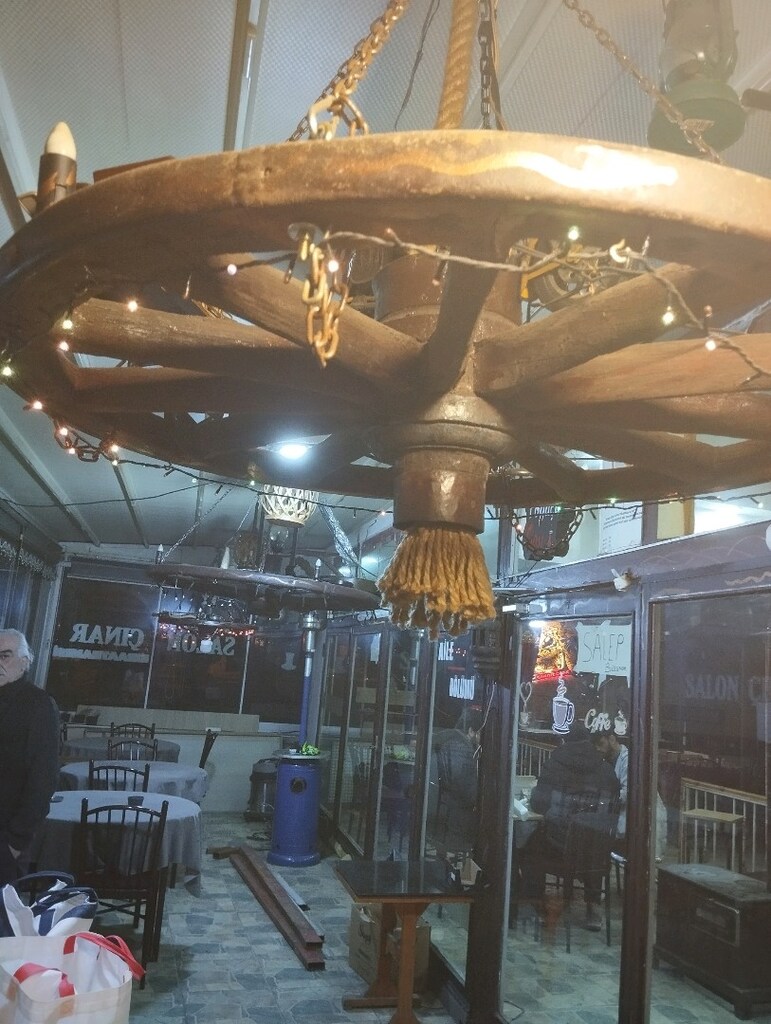 Nostaljik el emeği kafe avizesi - 4