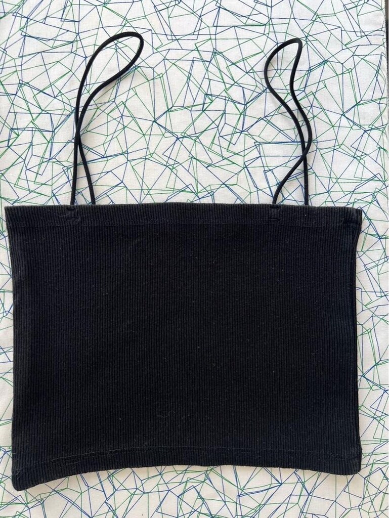 Zara siyah crop top