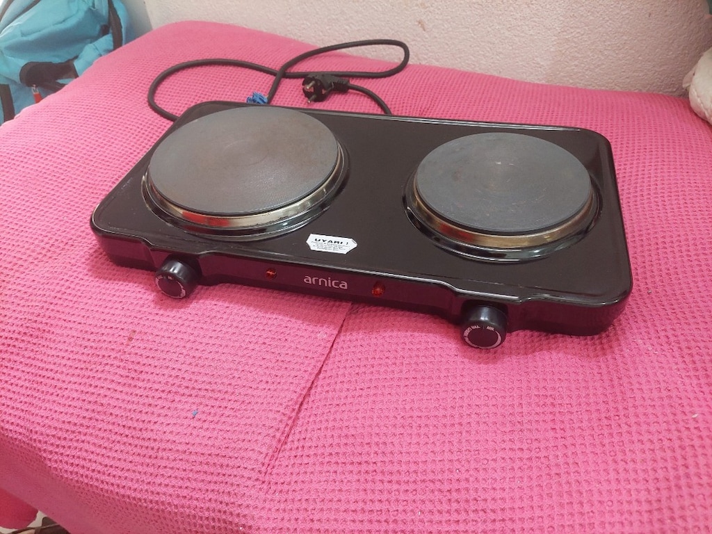 Arnica elektrikli ocak. 2 gözlü. Tertemiz hiçbir sıkıntısı yok. - 13