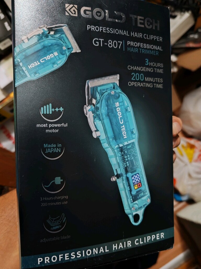 Profesyonel Gold Tech GT-807 saç ve sakal kesme makinesi. - 3 saat şar - 2