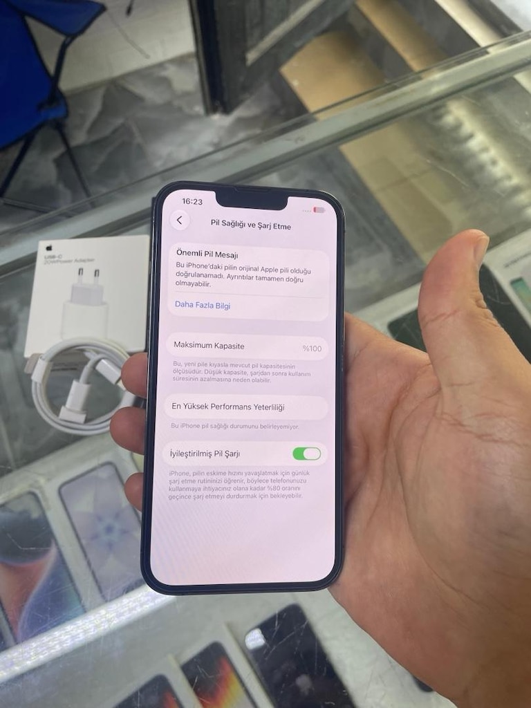 MÜHENDİSCELLDEN YURTİÇİ KAYITLI İPHONE 13 PRO PİL %100 HATASIZ - 4