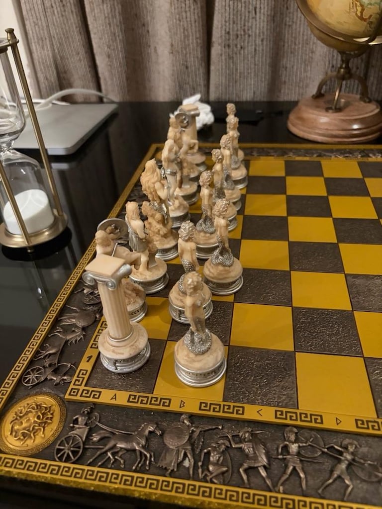 Veronese El yapımı Satranç Seti(Mitolojik)imkansız fiyat + Maymun