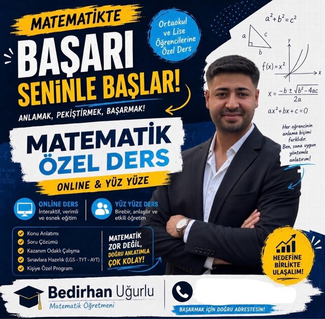 MATEMATİK ÖZEL DERS!!!