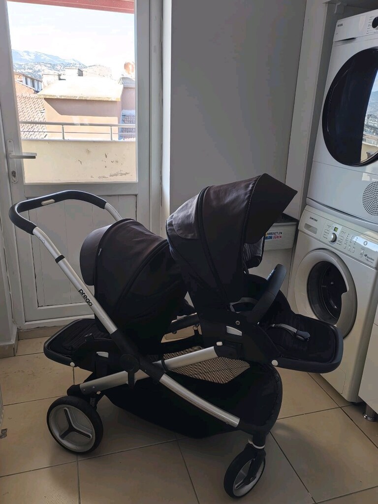 Prego 2072 Ibiza İkiz Bebek Arabası - Full Paket / Travel Sistem - 2