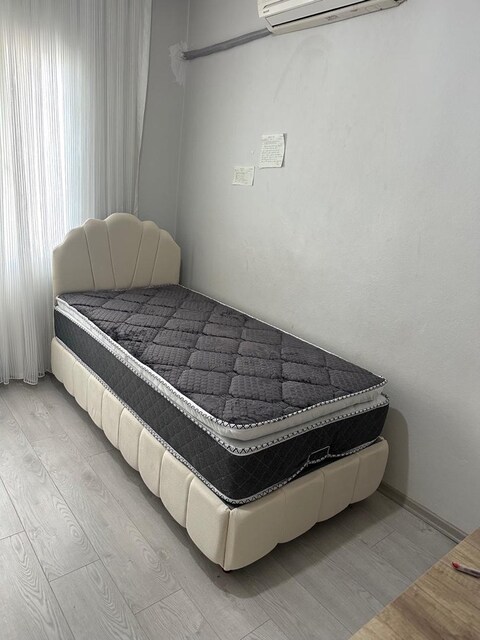 ultra lüks tek kişilik tavşan tüylü baza başlık peluş yatak sıfır ürün