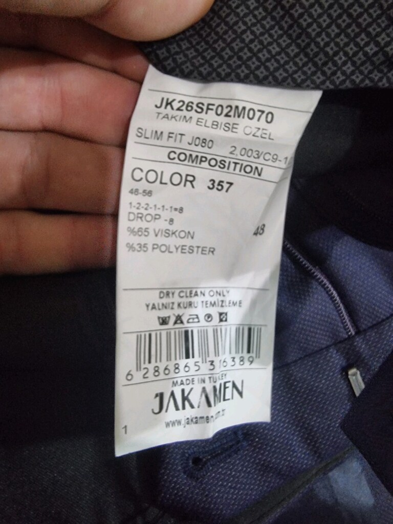 JAKAMEN LACİVERT TAKIM ELBİSE SIFIR KULLANILMAMIŞ. ARNAVUTKÖY İSTANBUL - 3