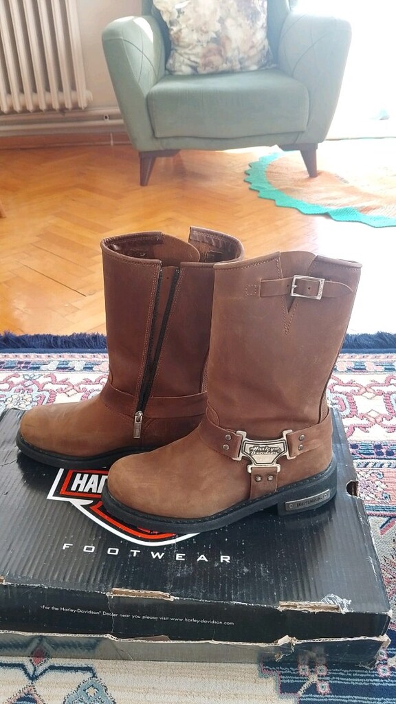 Harley-Davidson Laconia Hi (646) model taba nubuk deri 41 numara - 3
