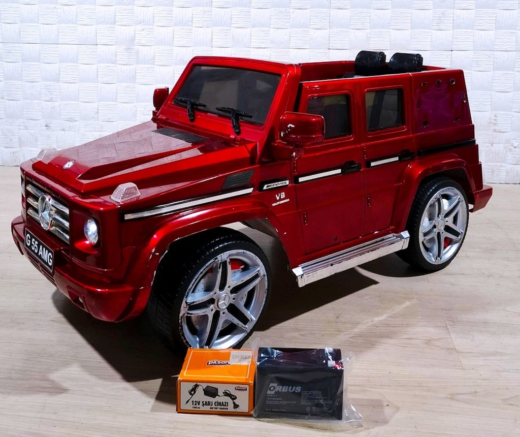 Akülü araba 12 volt lisans lı Mercedes g55 aküsü sıfır paketinde - 5