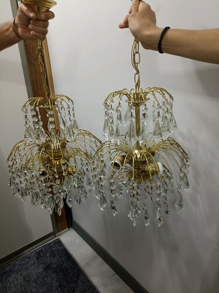 Avize Kristal taşlı sallantılı Avize - 2