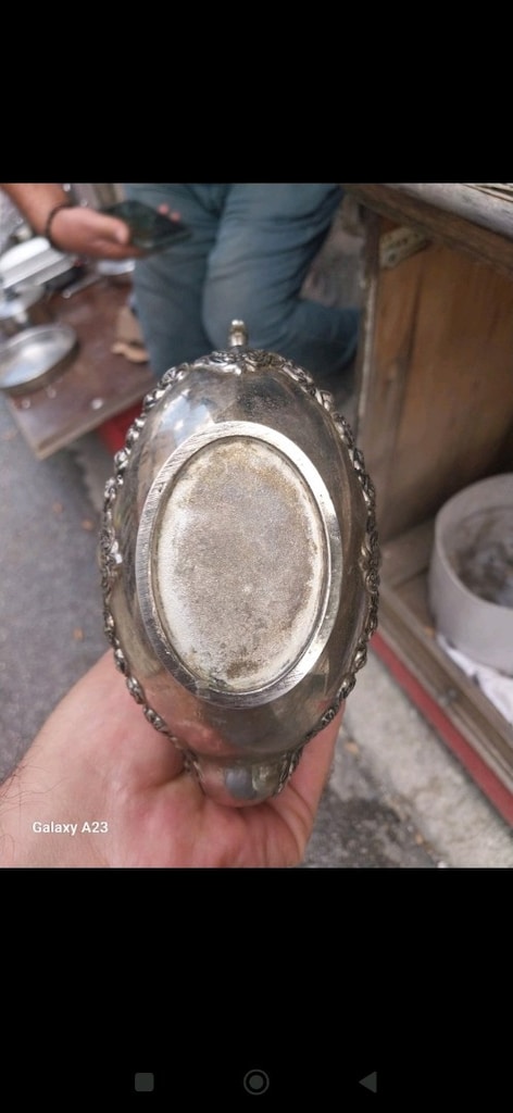 antika koleksiyonluk işlemeli ibrik - 4