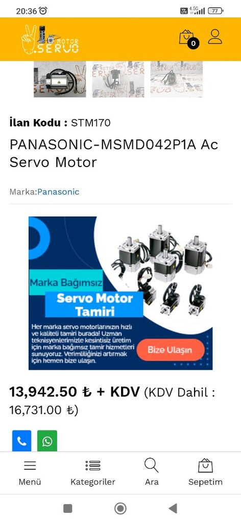 PANASONİC AC MOTOR - 7