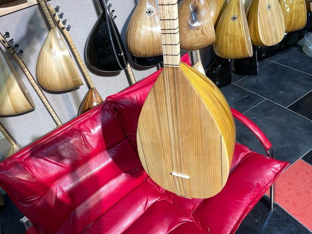 TAM PROFESYONEL 40 TEKNE YAPRAK DUT AĞACI UZUN SAP SAZ - 2