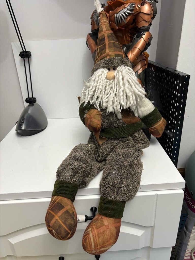 Noel Baba / Gnome Figürlü bez bebek - 2