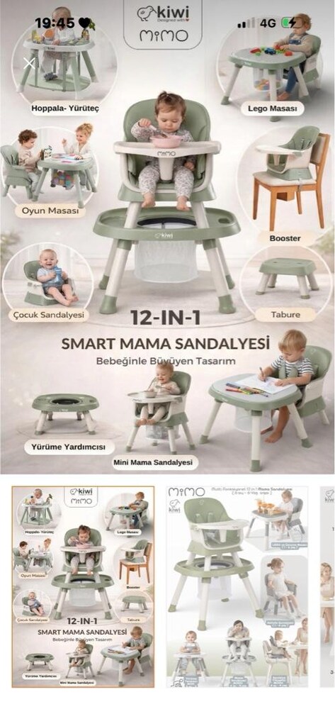 BEBEK MAMA SANDALYESİ