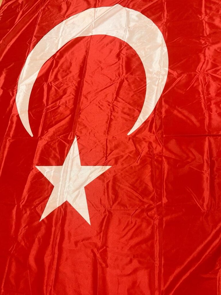 Dev Atatürk Posteri ve Türk Bayrağı - 6