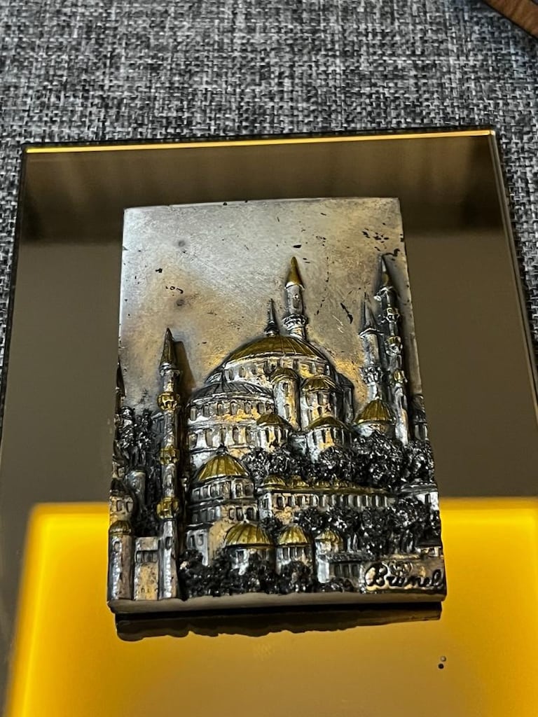 kabartma mimari çalışma sultanahmet cami aynalı tablo - 10