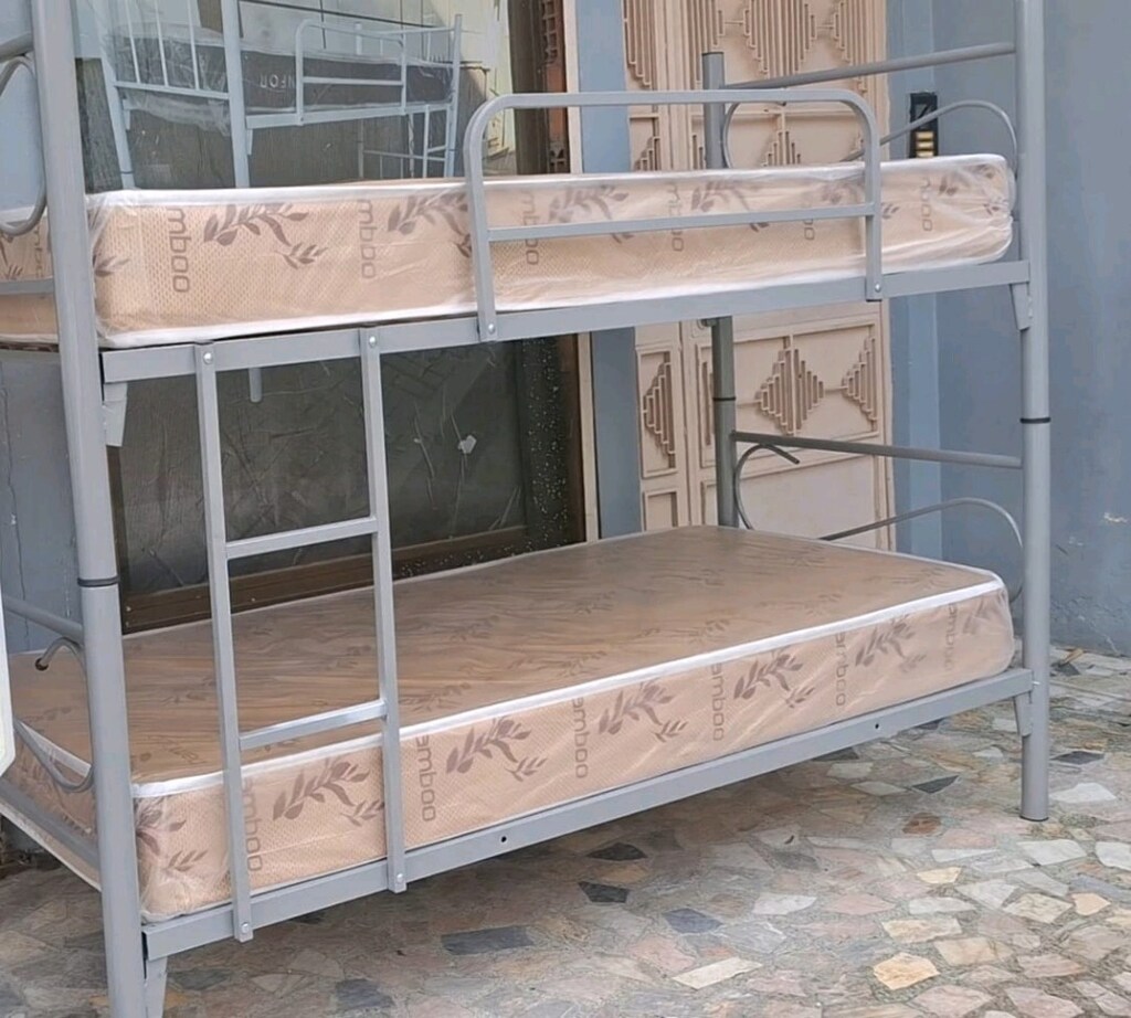 METAL GRİ RANZA İKİ YATAK AYNI GÜN ÜCRETSİZ TESLİMAT - 4