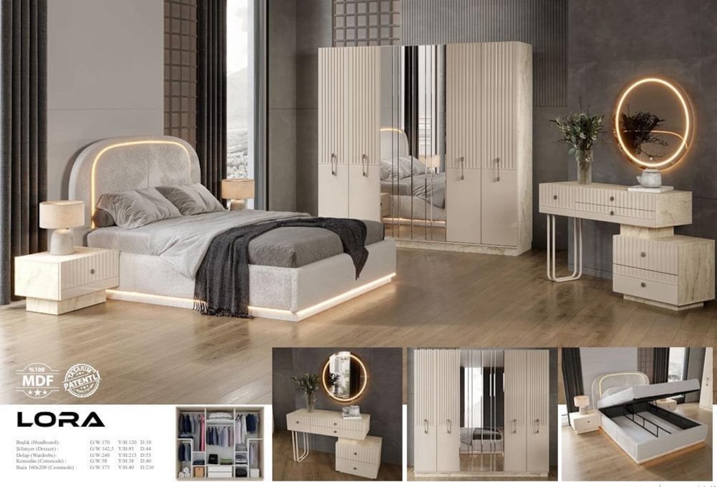 *GRAND MİNA SERİSİ* YATAK ODASI TAKIMLARI - 14