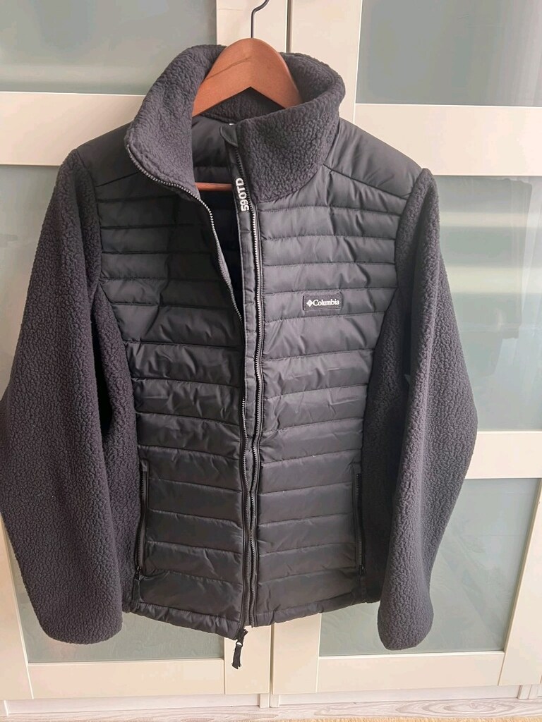 Columbia Siyah Spor Mont / kolları polar