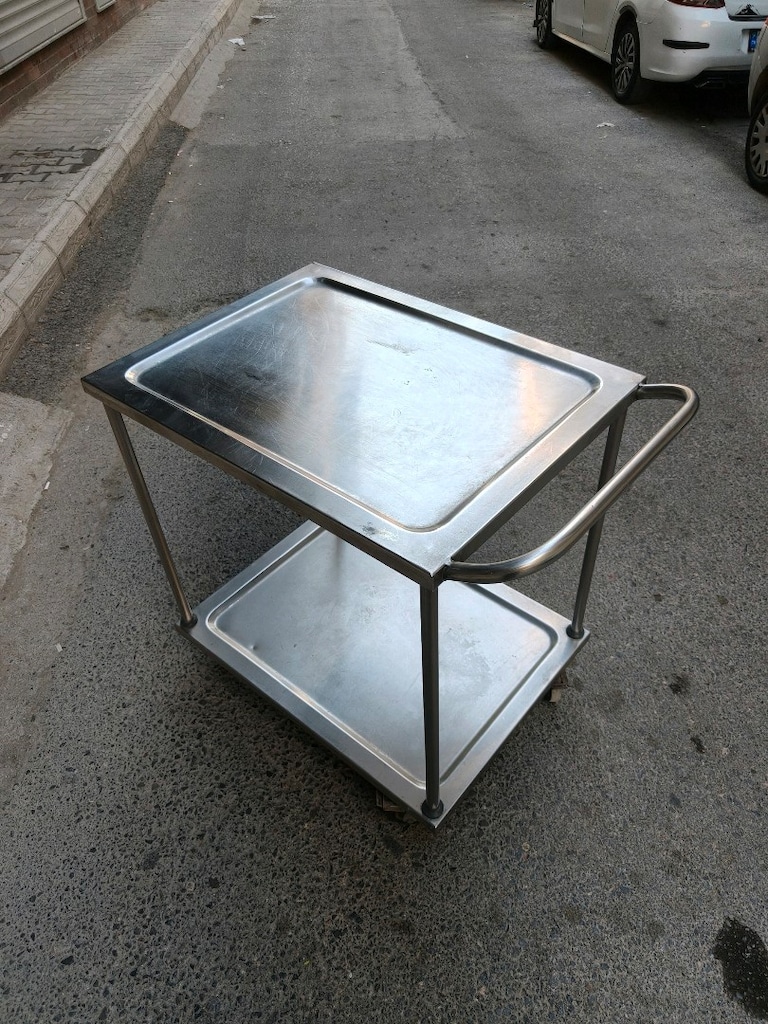 krom servis arabası - 16