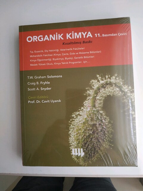 organik kimya yazar kırahan Solomon literatür yayınevi kısaltılmış bas