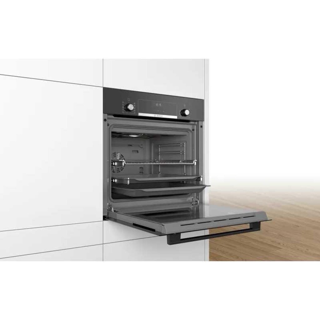 Bosch HBJ558YB0T 66 Lt. Siyah Ankastre Fırın sıfır - 6