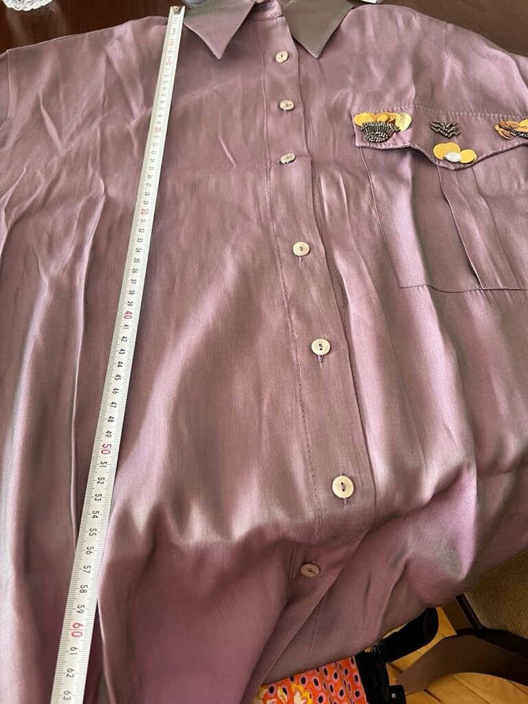 Hümasultan Saten Oversize Gömlek - 8