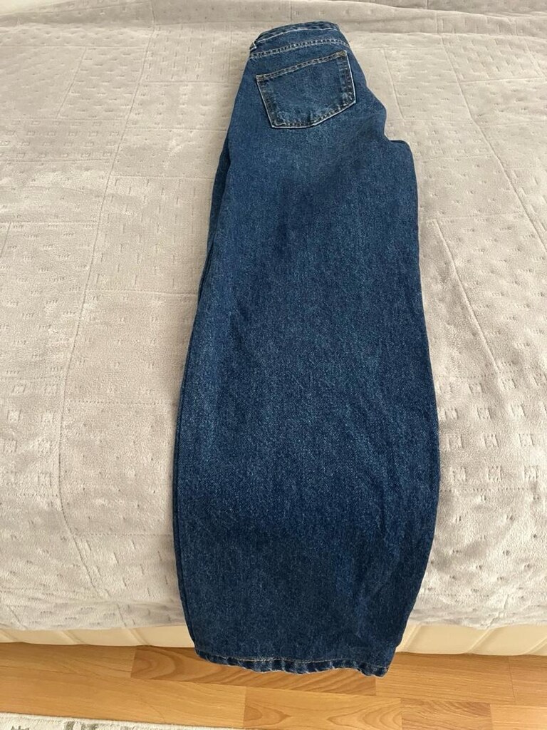 mavi renk kot pantolon - 3