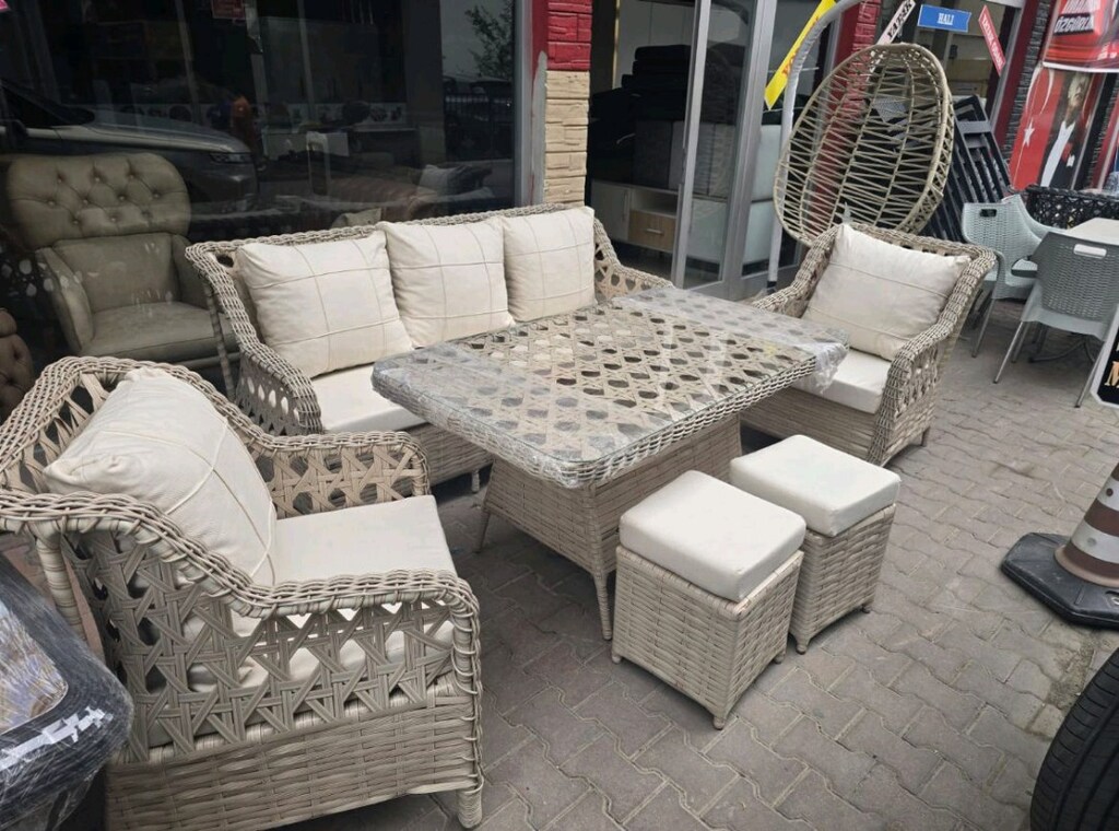 Fermuarlı Minderli Sıfır Rattan Takımlar KAPORA YOK KAPİDA ÖDEME - 7