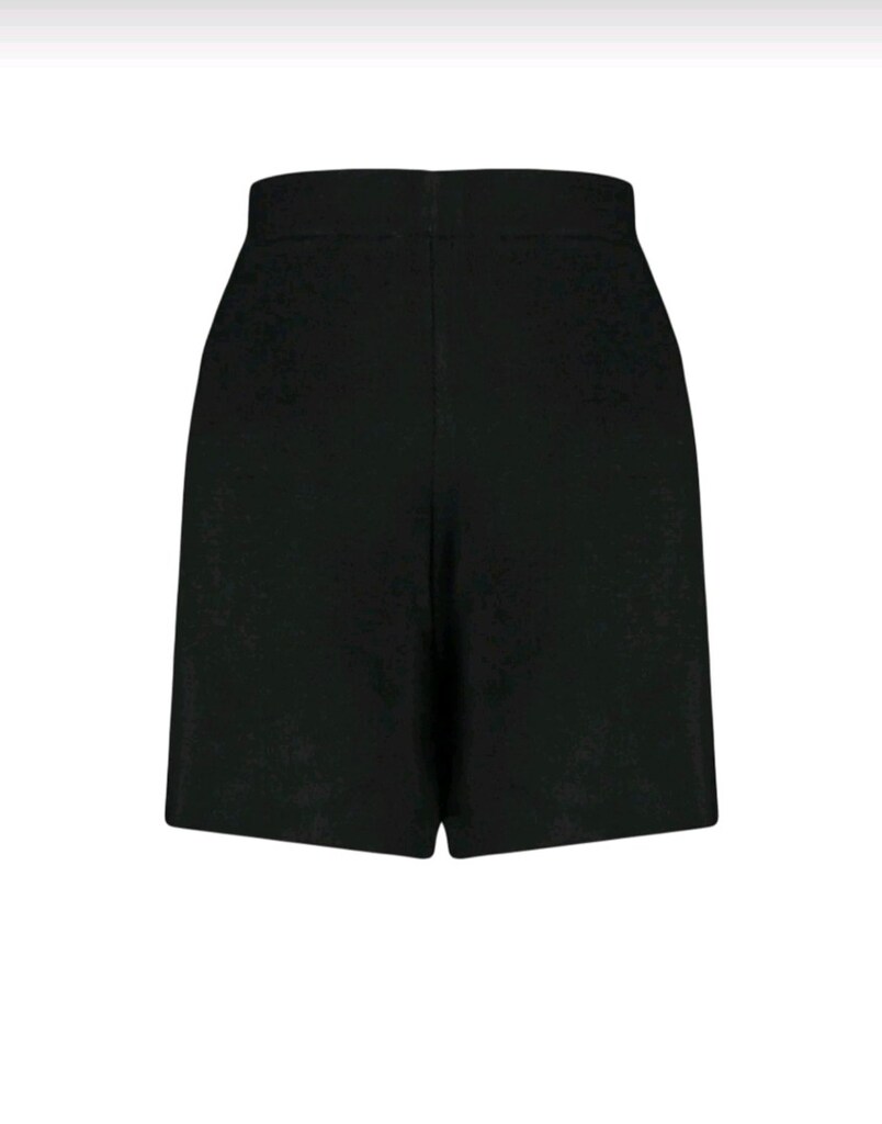 Curve Siyah Mini Triko Şort Etek – Trendyol L (40) - 6