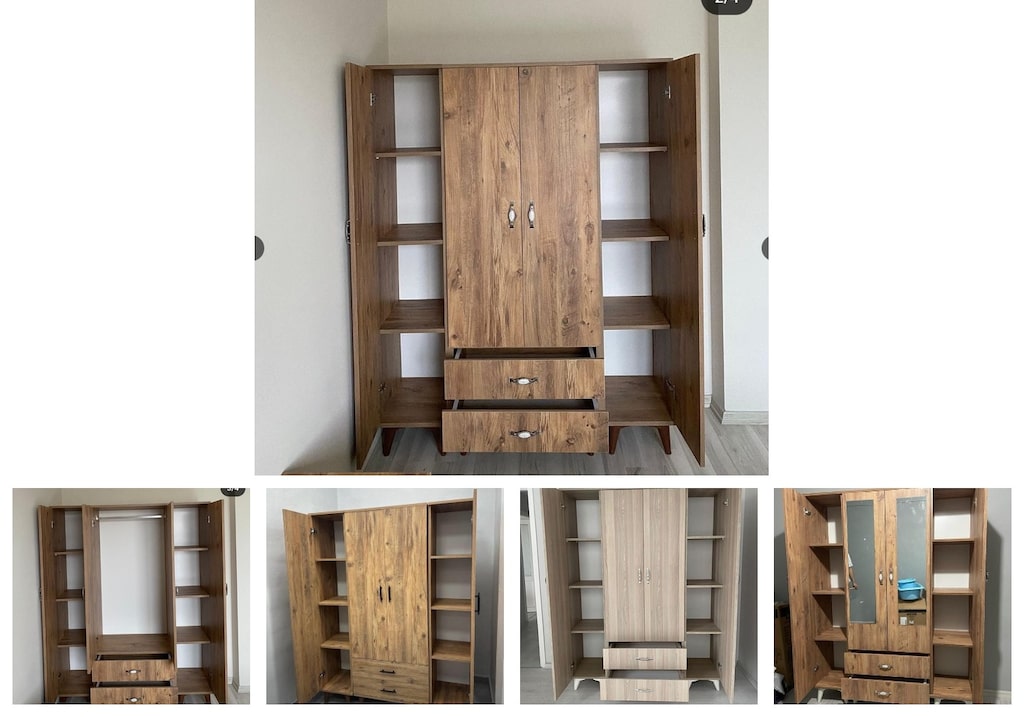 4 kapaklı elbise dolabı opvhundobr - 2
