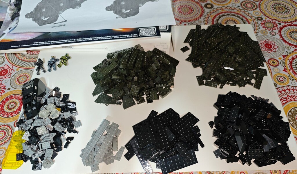 HALO UNSC Vulture Gunship eksiksiz (Lego) Mega Blocks - 10