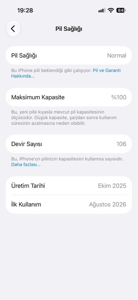 iPhone 16 2 Aylık %100 Batarya Mağazadan 2 Yıl Garanti üstüne 2 kasko - 5
