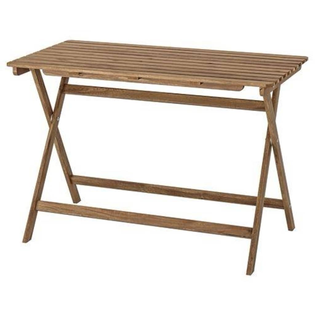 ASKHOLMEN açık kahverengi 112x62 cm katlanabilir masa - 2