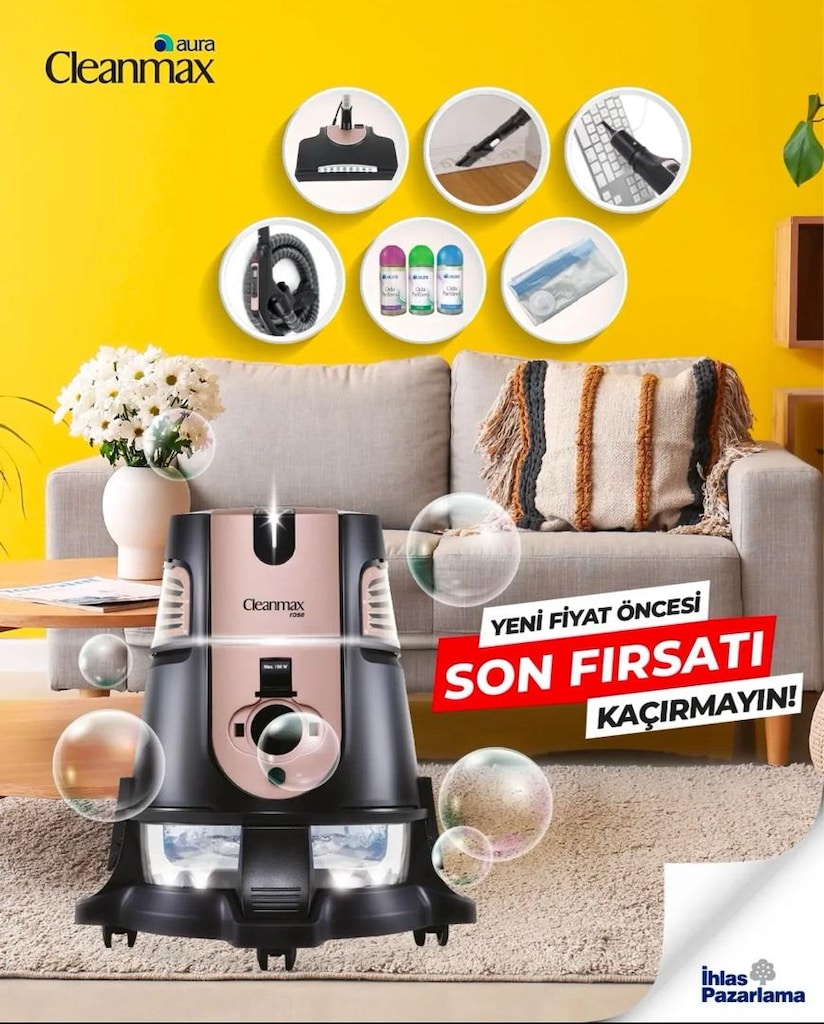 İHLAS AURA CLEANMAX SÜPÜRGE