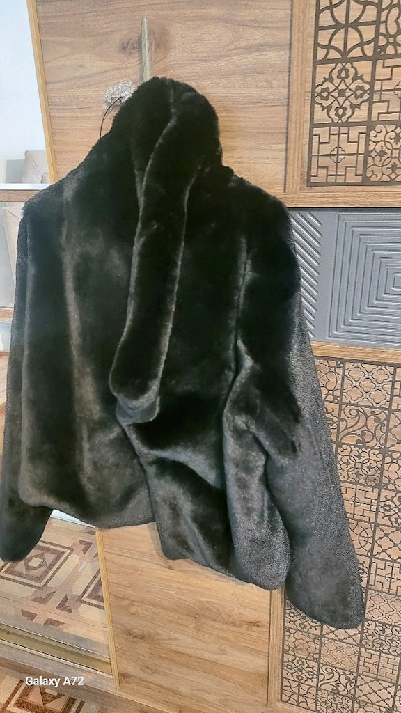Peluş Kürklü mont Kadın - 3