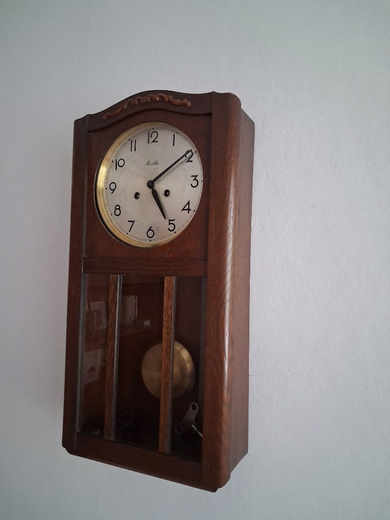 MAUTHE Kurmalı Gonglu Duvar Saati ALMAN - 5