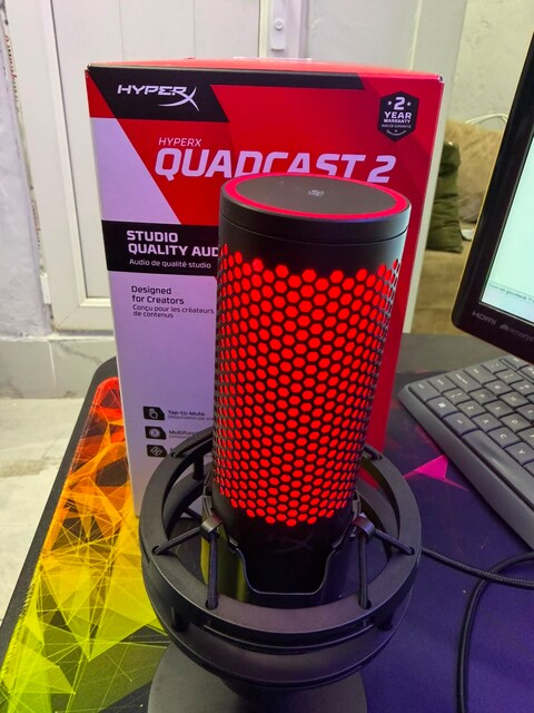 HyperX Quadcast 2 Oyun Mikrofonu - Siyah