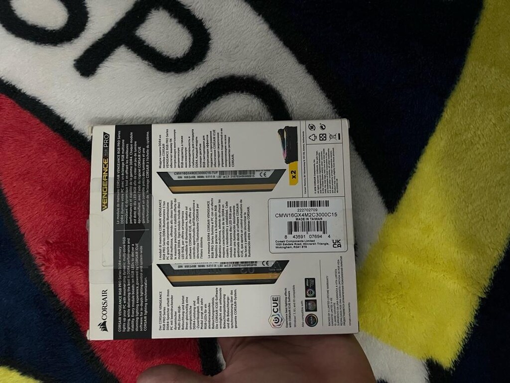 CORSAİR Vengeance pro rgb 16gb (8x2) ddr4 ram 3000MHz CL16 - 3