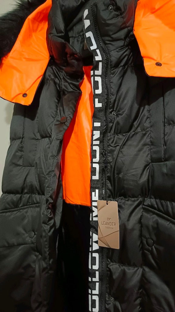 SIFIR ORİJİNAL LEANDER FASHION MARKA 46 (XL) BEDEN BAYAN ŞİŞME MONT - 6