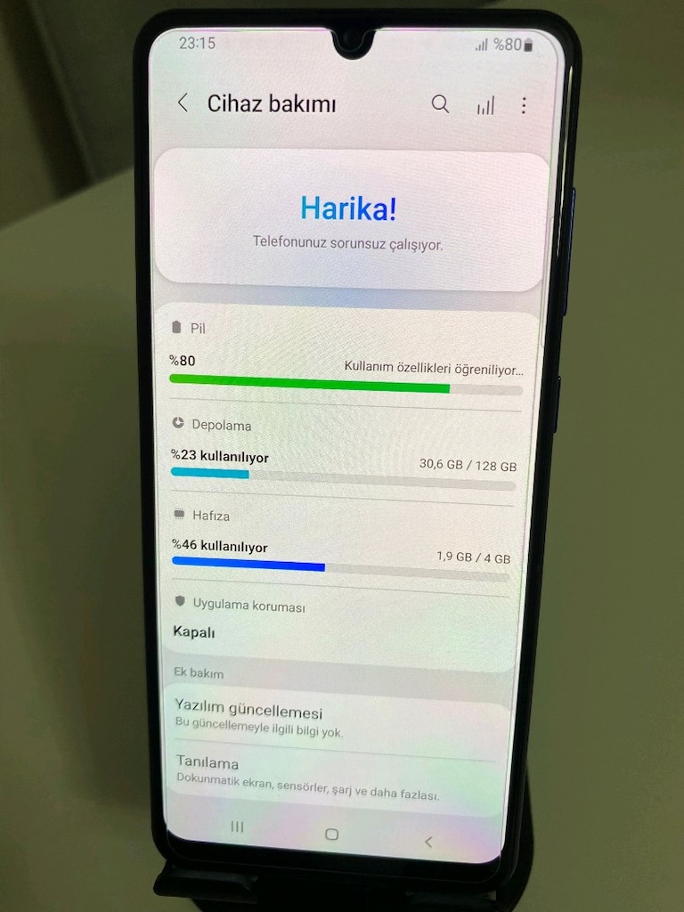 TERTEMİZ SAMSUNG GALAXY A31 TR NFC'Lİ 4+4 8GB RAM 128GB HAFIZA - 10