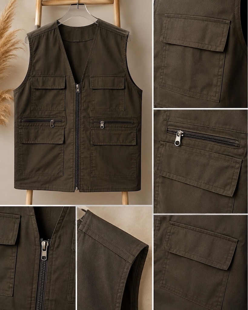 Yeni Sezon Günlük Yelek -2XL BEDEN- - 7
