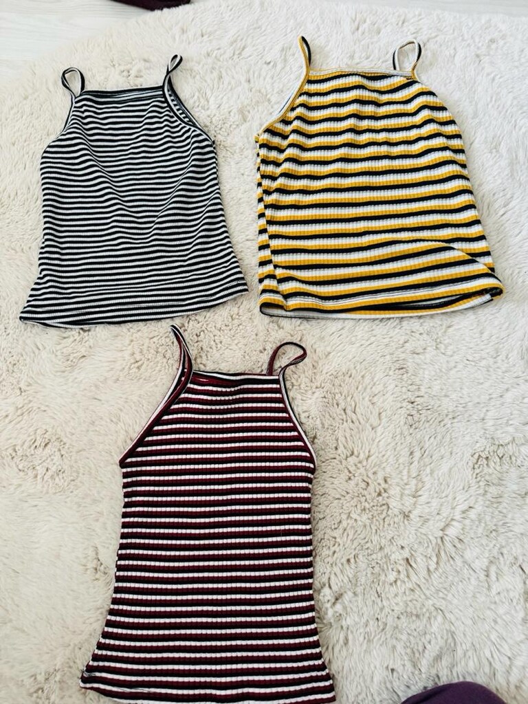 üç adet askılı üst crop mini büstiyer