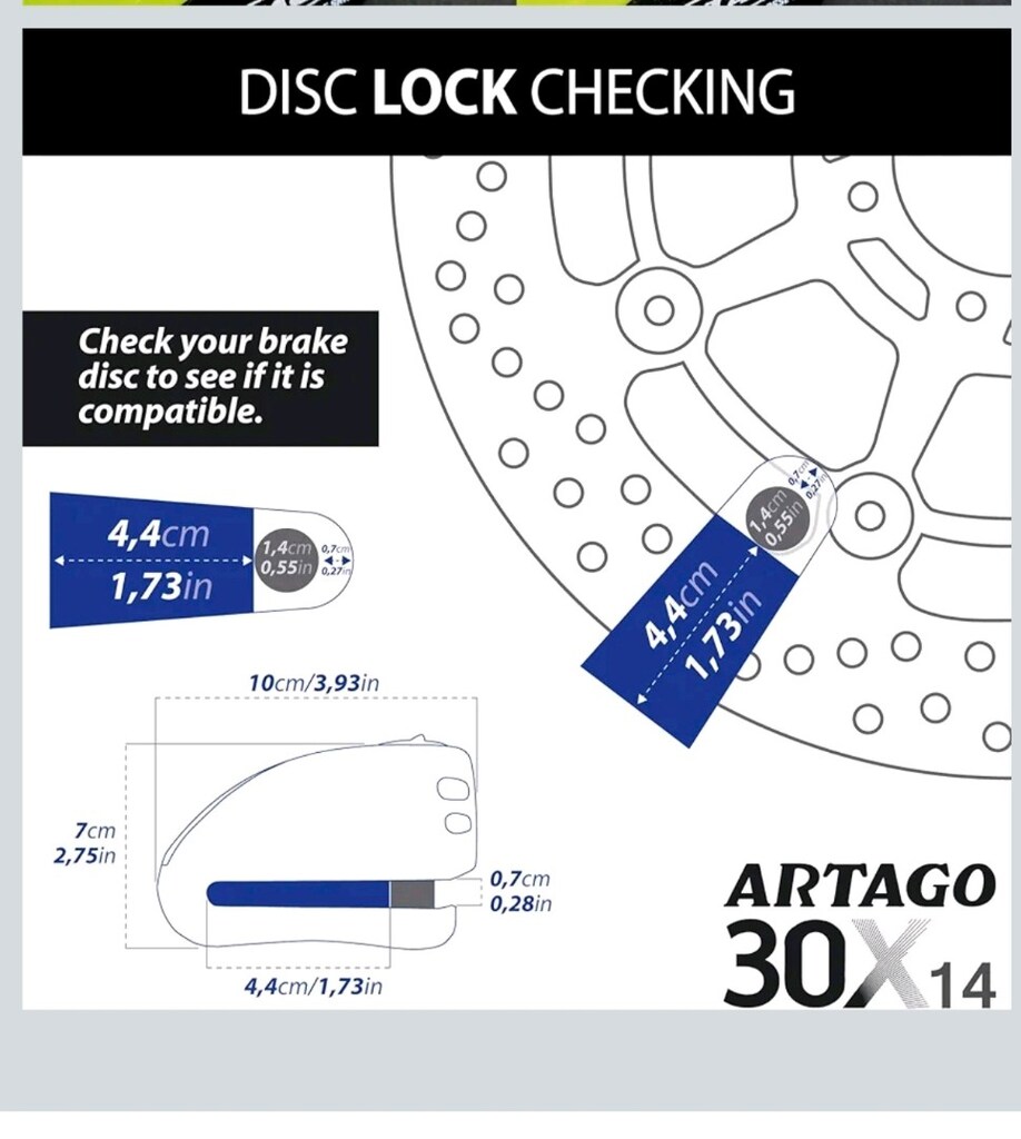 Artago alarmlı disk kilidi - 12