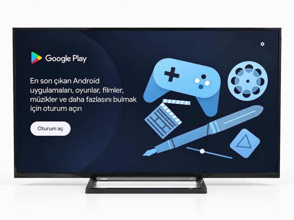 TOSHİBA 55 İNÇ 140 EKRAN 4K ANDROİD SMART TV ADRES TESLİM GARANTİLİ - 5