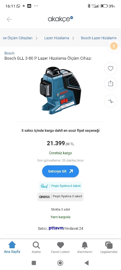 BOSCH GLL-80 P LAZER OLCUM CİHAZİ - 7