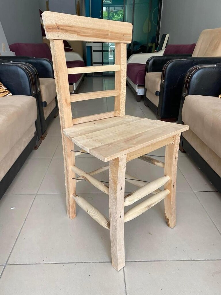 nostalji tahta sandalye - 3