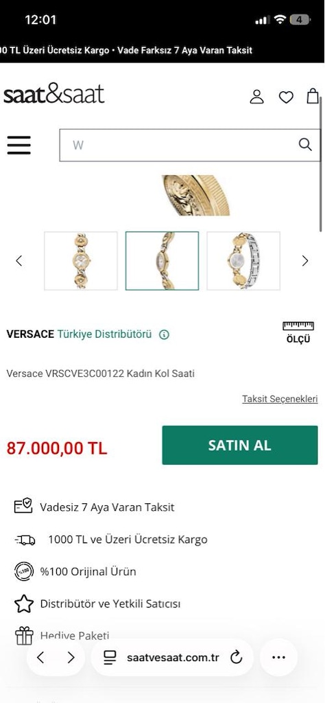 Orjinal Versace Kol Saati - 4