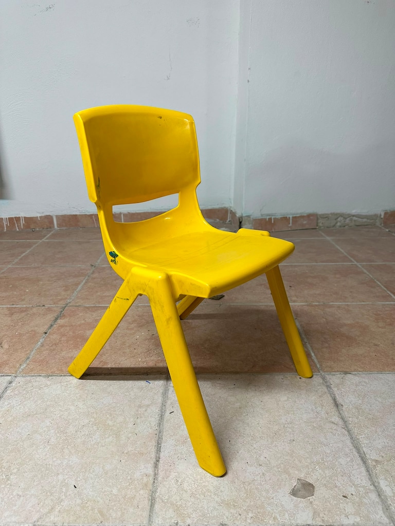 KLAS OFİS ÜSKÜDAR SARI PLASTİK ANAOKULU SANDALYESİ - 2