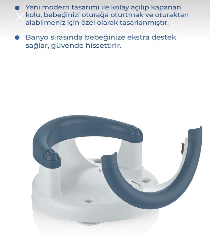 Babyjem Yandan Açılır Banyo ve Mama Oturağı Minderli - 8
